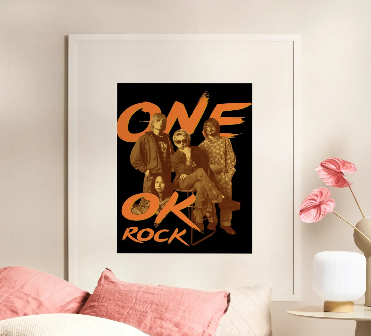 Maglietta classica One Ok Rock poster con telaio in alluminio da aerysarchive