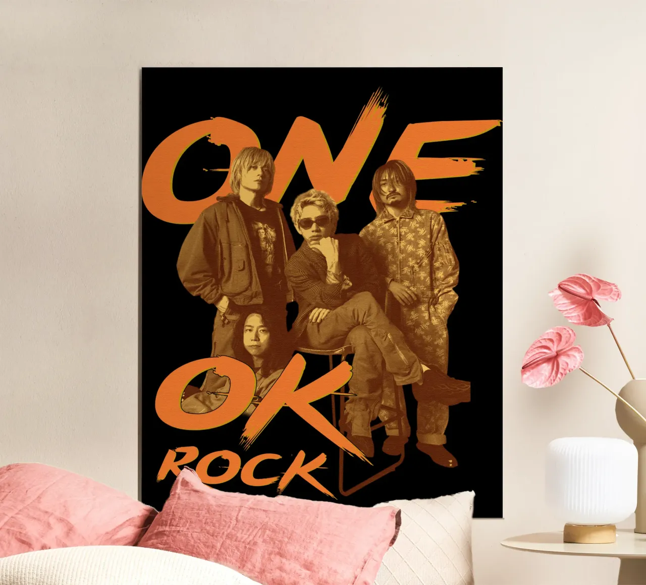 Maglietta classica One Ok Rock poster con telaio in alluminio da aerysarchive