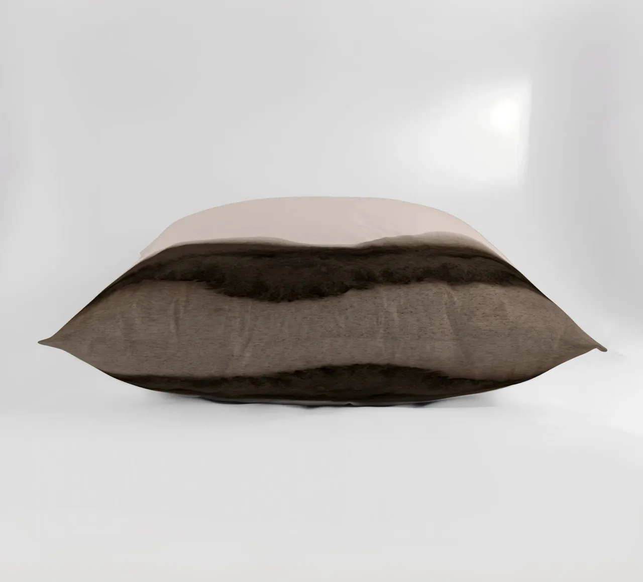 abstract moody landscape - brown kussen van IRIS LEHNHARDT FINE ART