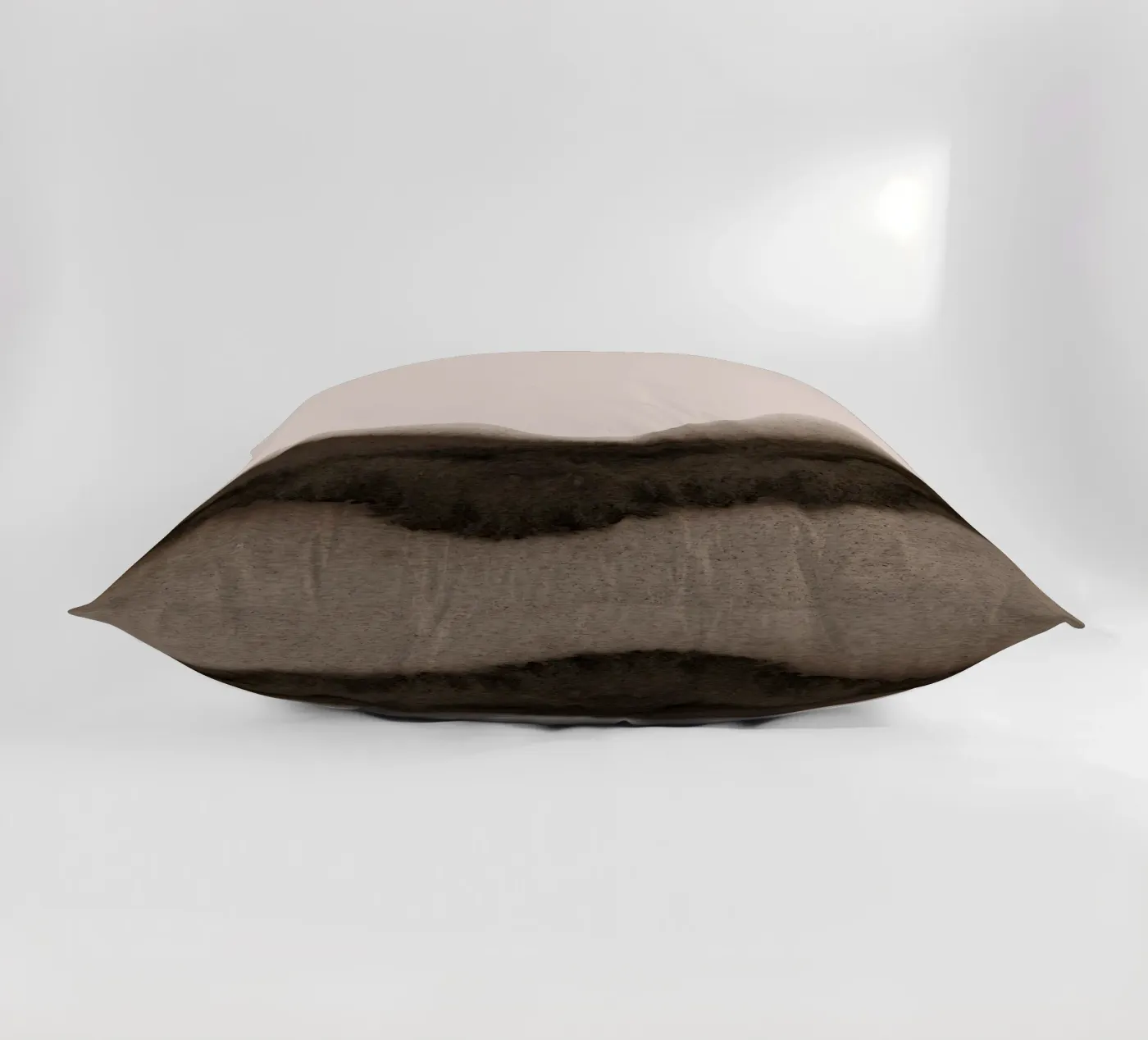 abstract moody landscape - brown coussin de IRIS LEHNHARDT FINE ART