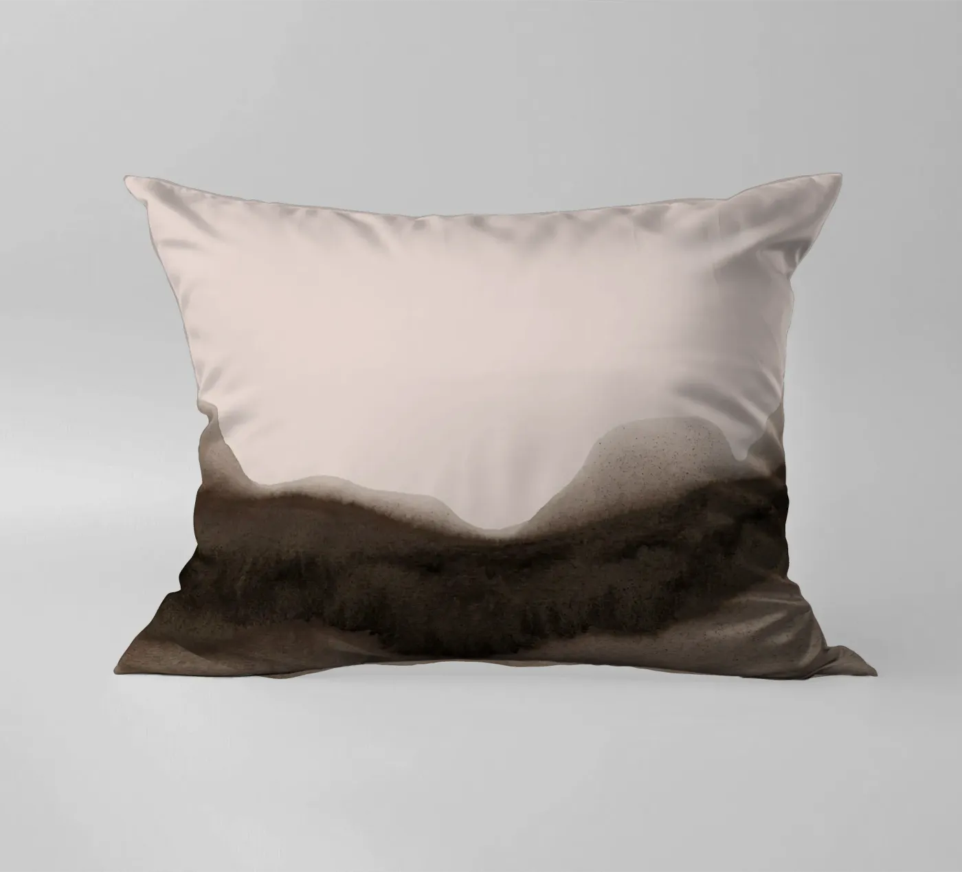 abstract moody landscape - brown kussen van IRIS LEHNHARDT FINE ART