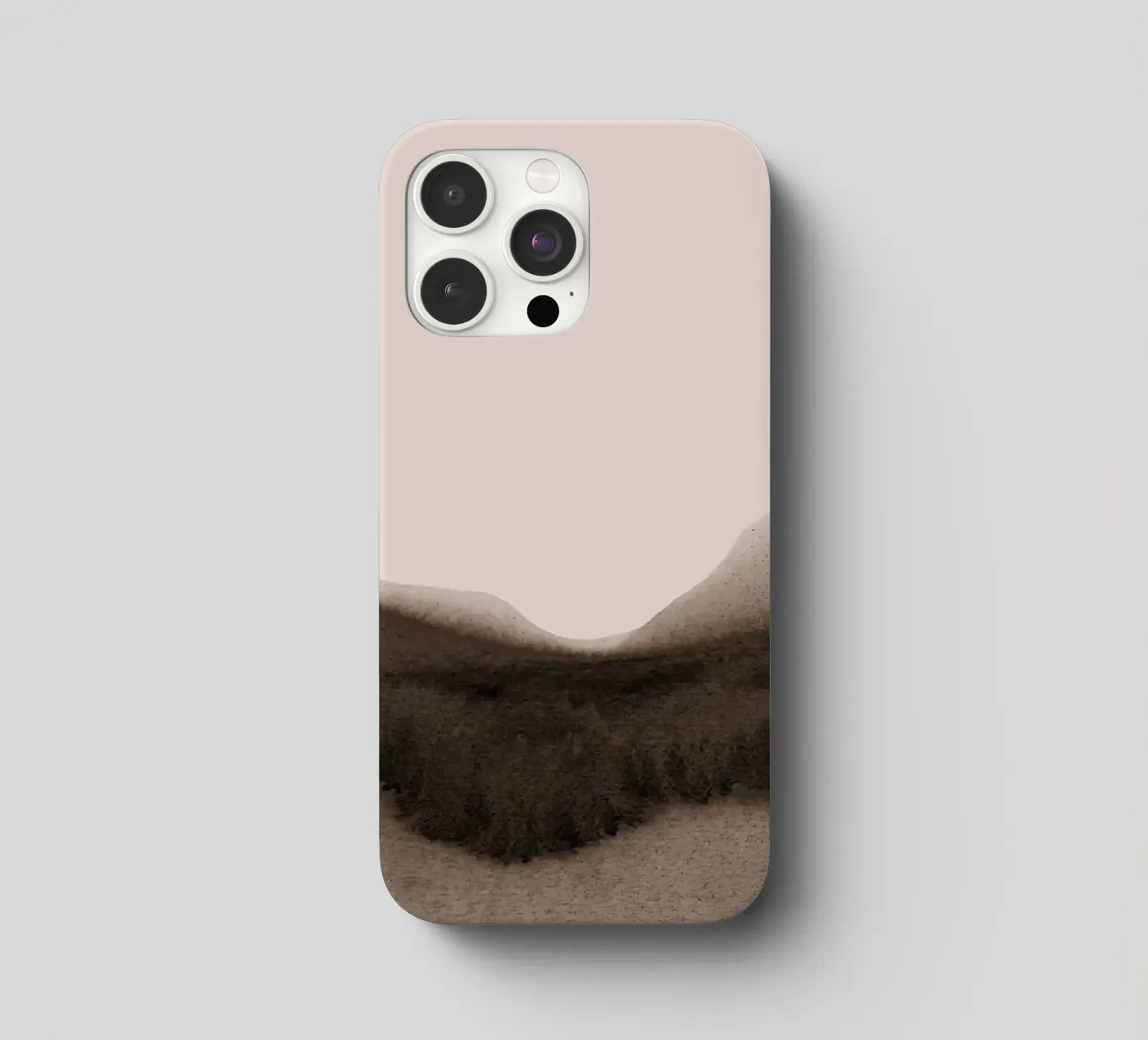 abstract moody landscape - brown iPhone Hülle von IRIS LEHNHARDT FINE ART