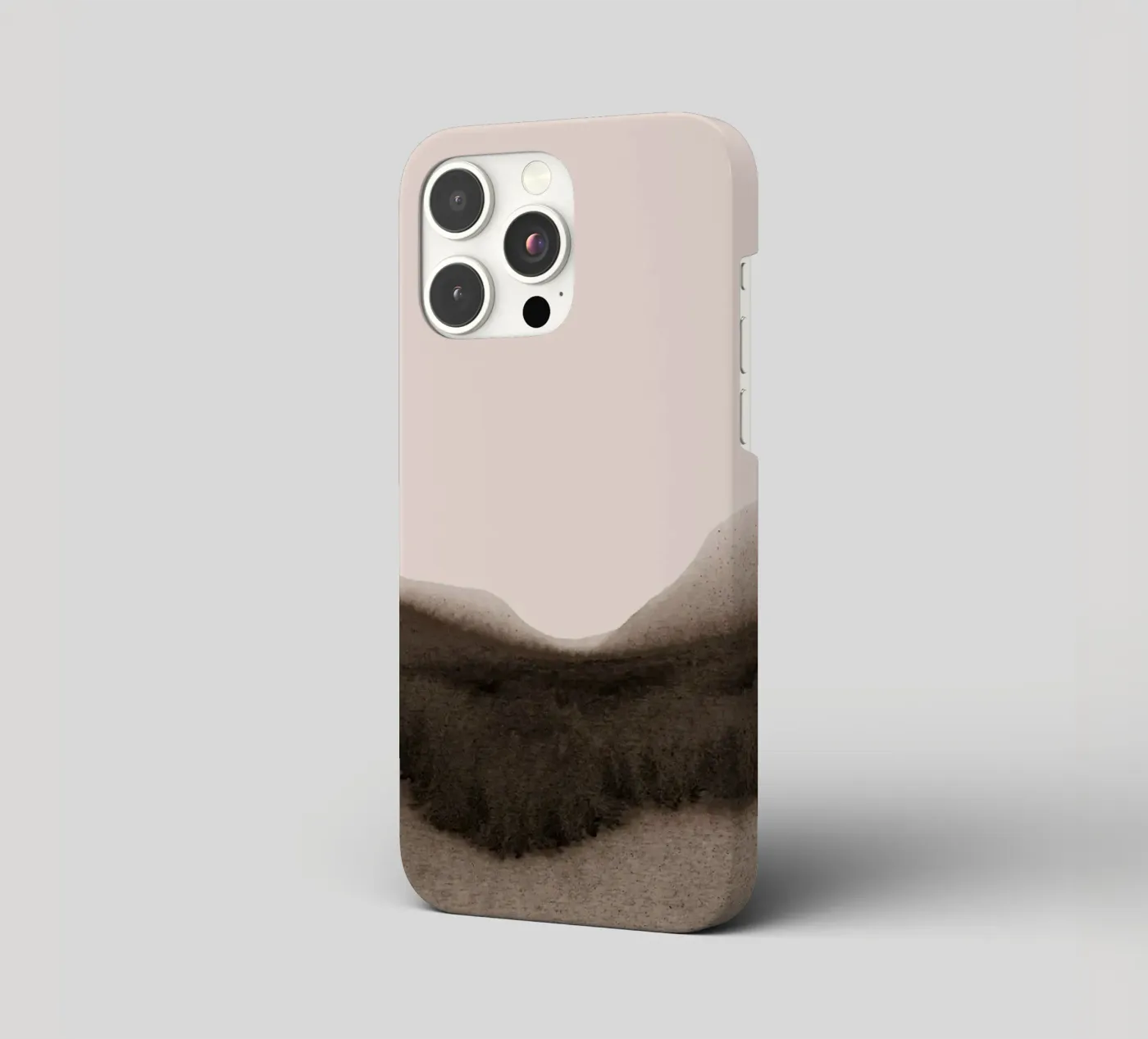 abstract moody landscape - brown iPhone Hülle von IRIS LEHNHARDT FINE ART
