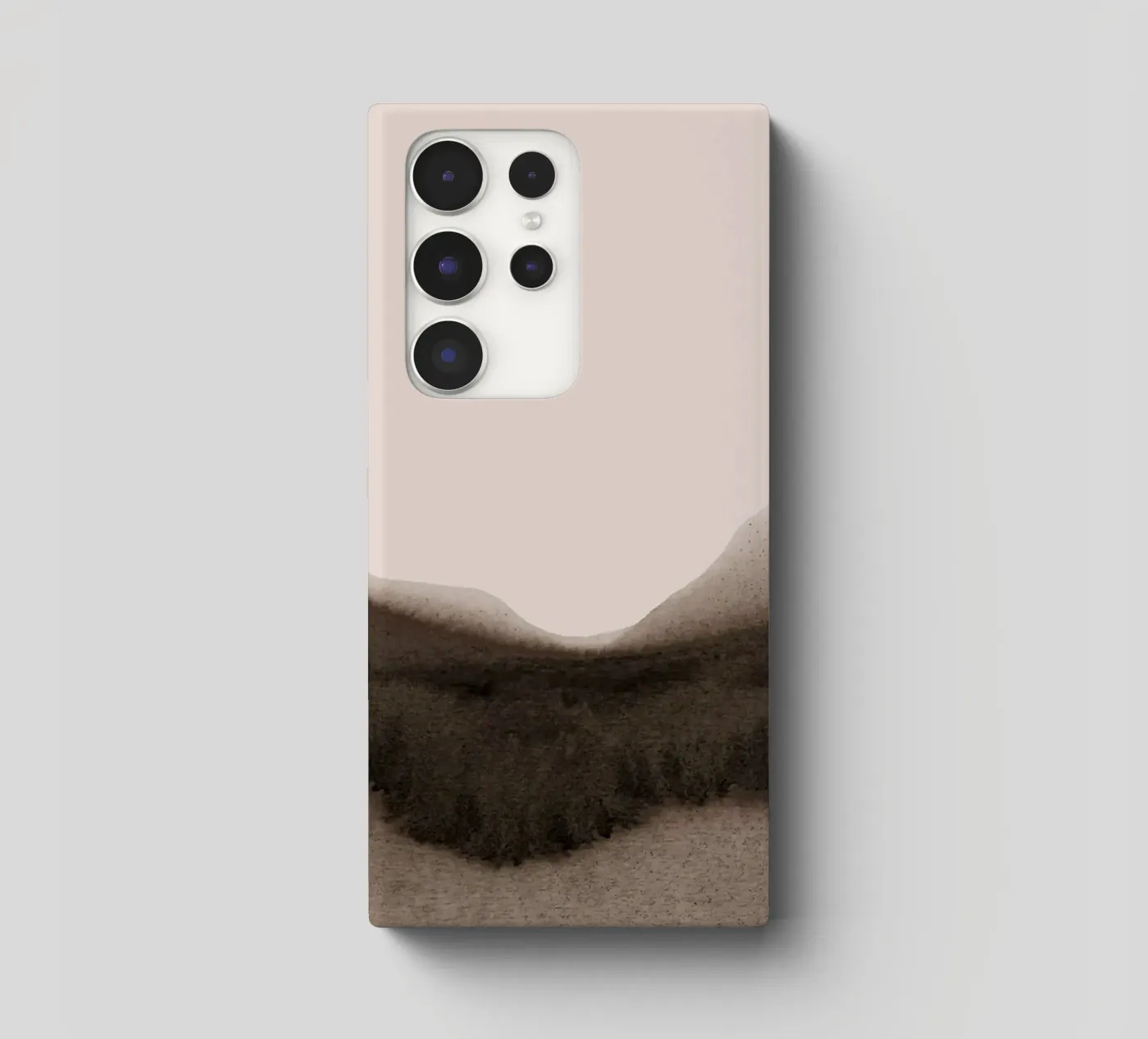 abstract moody landscape - brown coque samsung de IRIS LEHNHARDT FINE ART