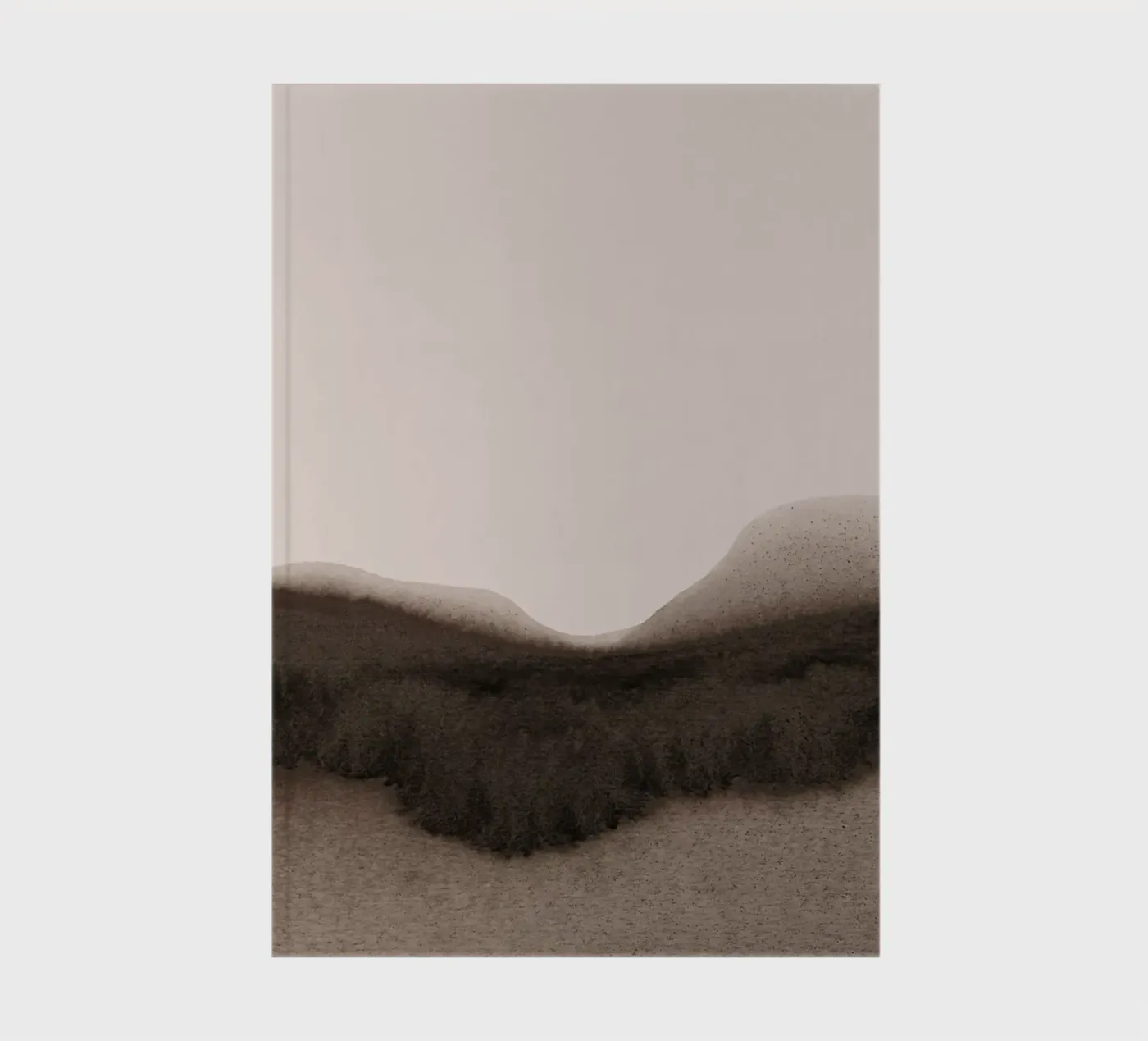 abstract moody landscape - brown Notizbuch von IRIS LEHNHARDT FINE ART