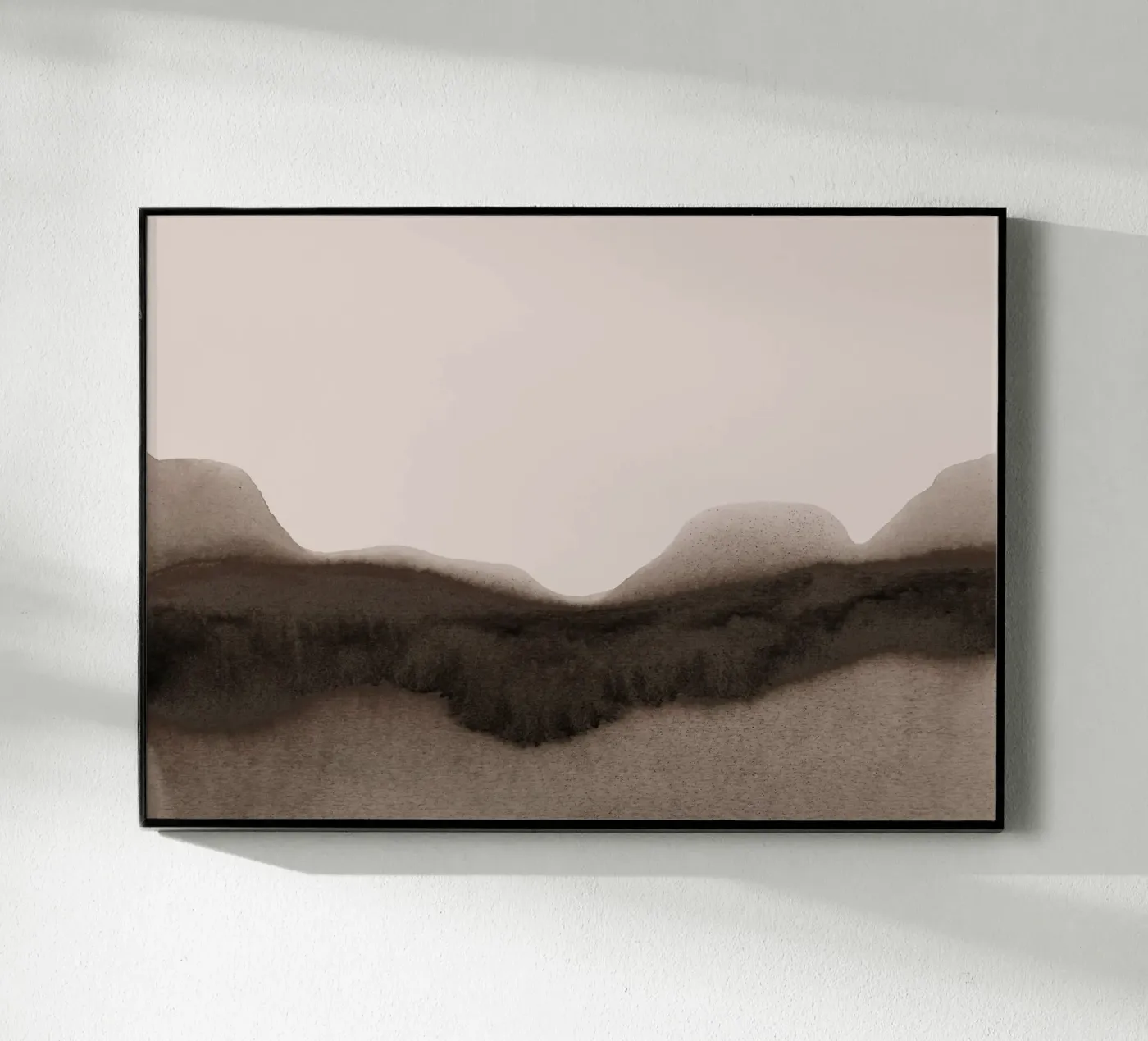 abstract moody landscape - brown plexiglas de IRIS LEHNHARDT FINE ART