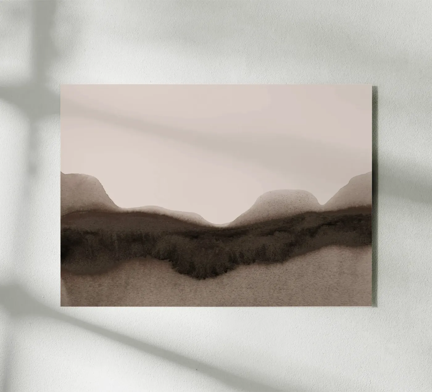abstract moody landscape - brown plexiglas de IRIS LEHNHARDT FINE ART