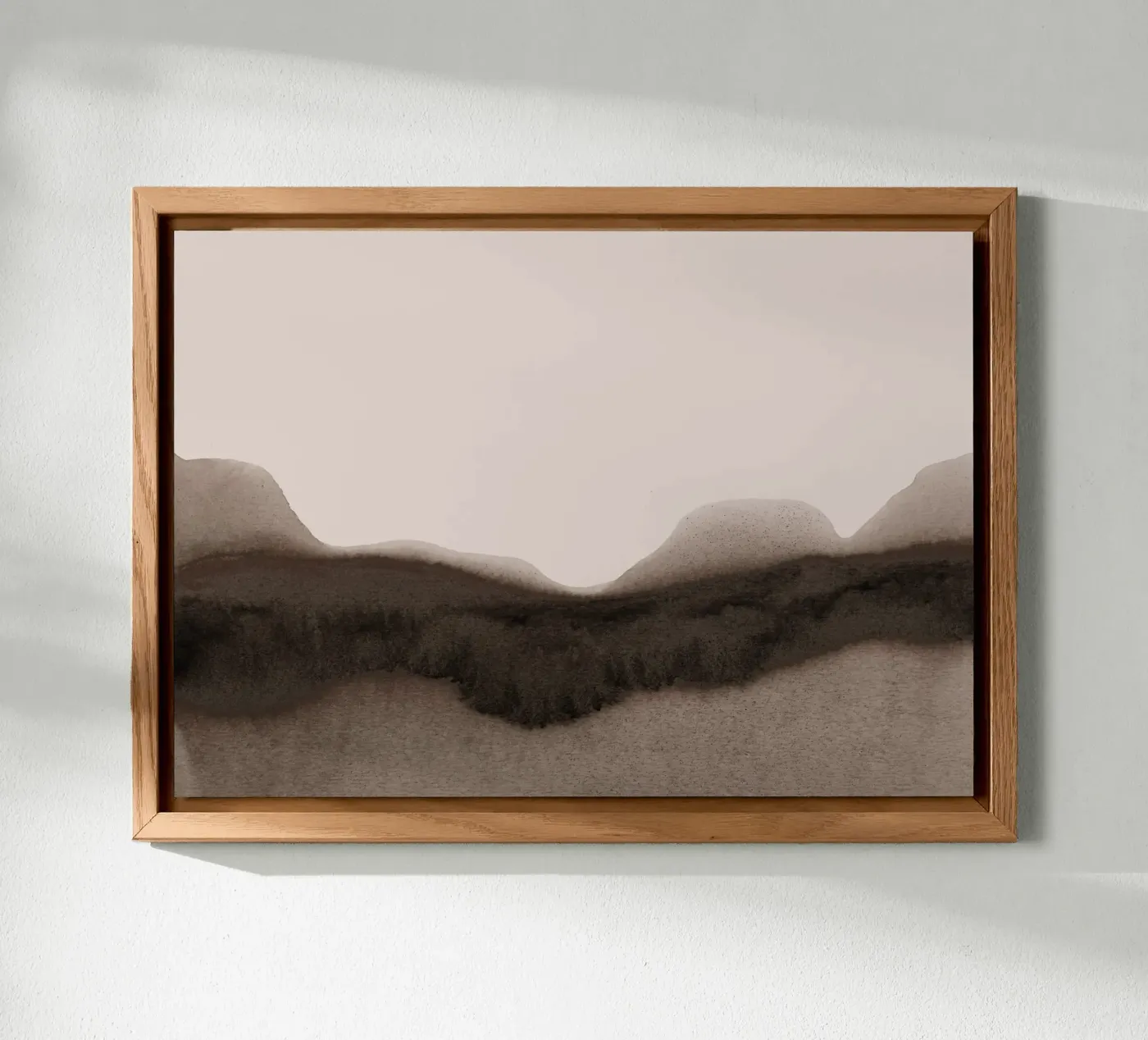 abstract moody landscape - brown alu dibond de IRIS LEHNHARDT FINE ART