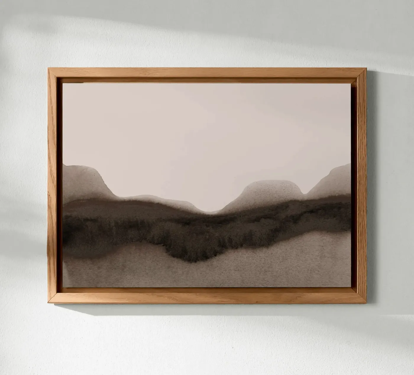 abstract moody landscape - brown pannello forex da IRIS LEHNHARDT FINE ART