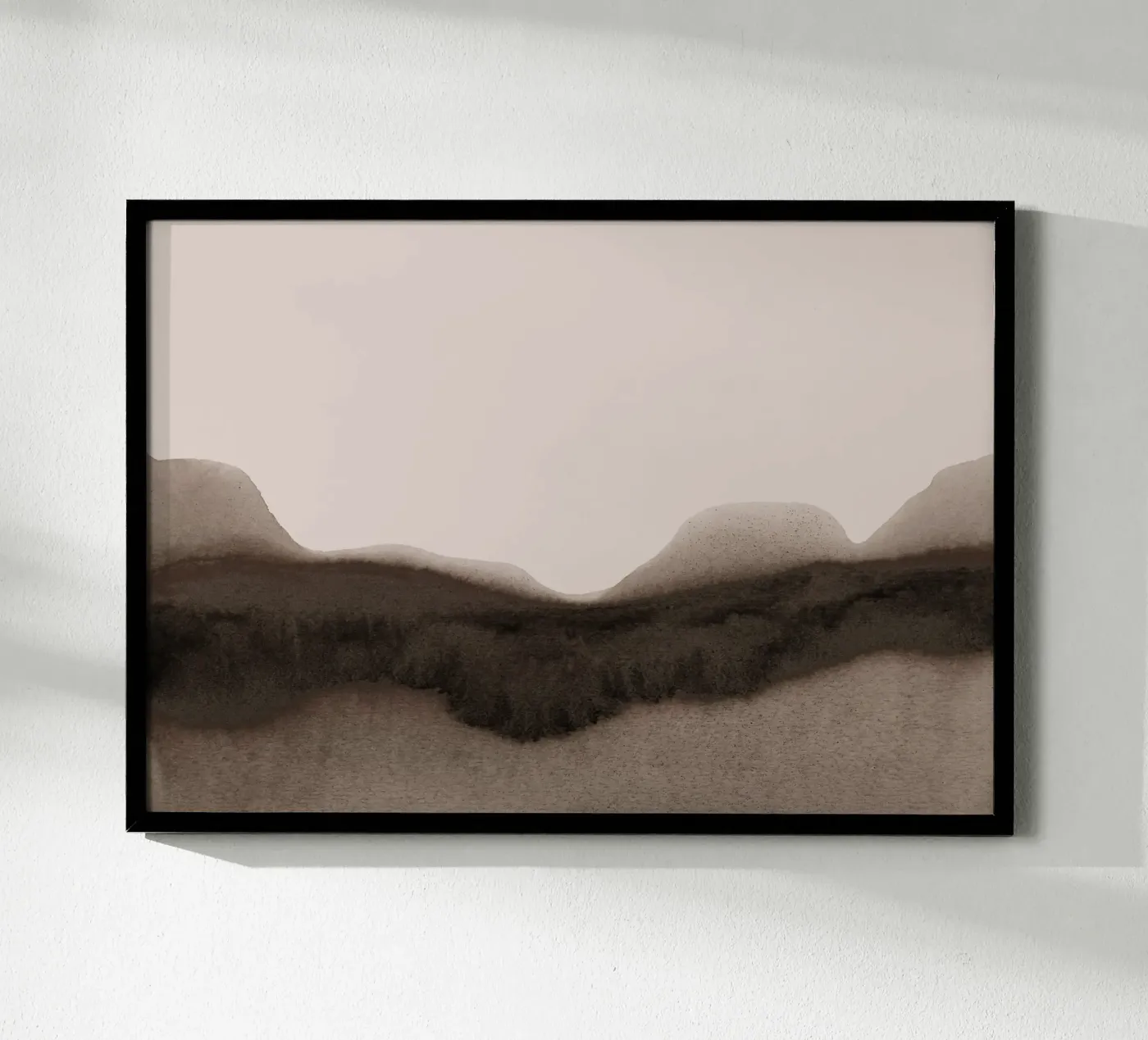 abstract moody landscape - brown Poster von IRIS LEHNHARDT FINE ART
