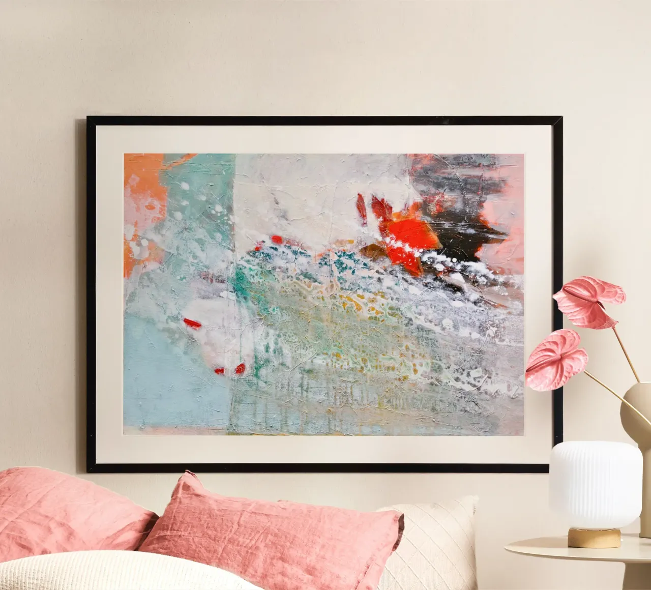 colorful abstract painting poster da IRIS LEHNHARDT FINE ART