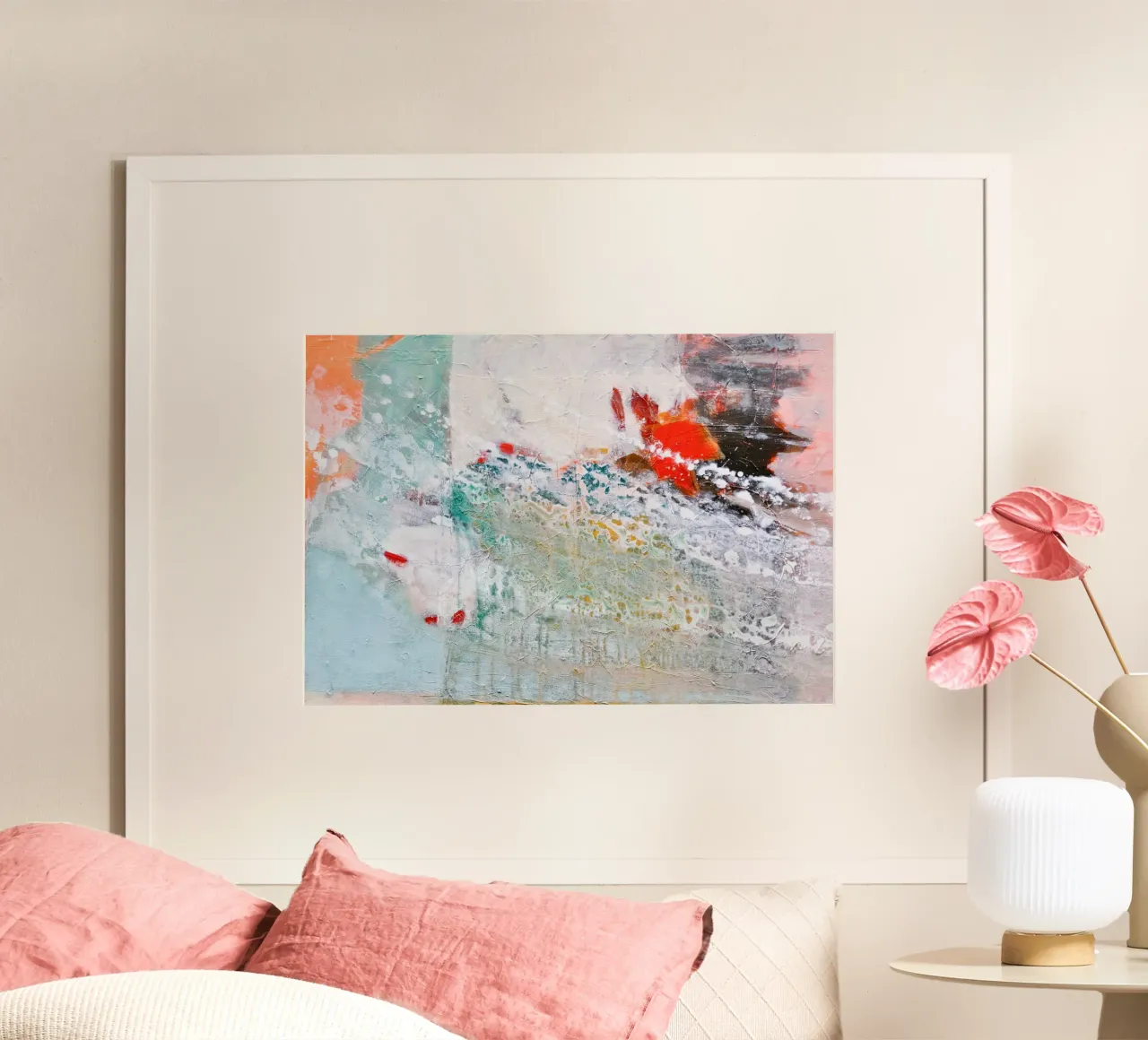 colorful abstract painting poster da IRIS LEHNHARDT FINE ART