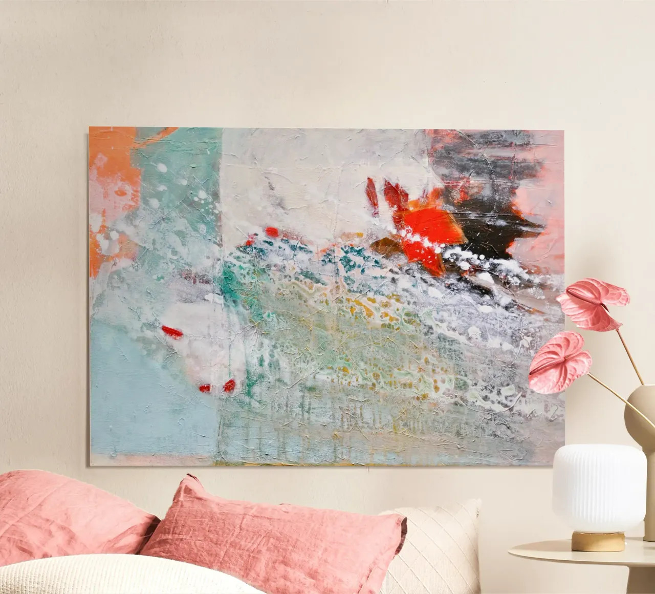 colorful abstract painting poster da IRIS LEHNHARDT FINE ART