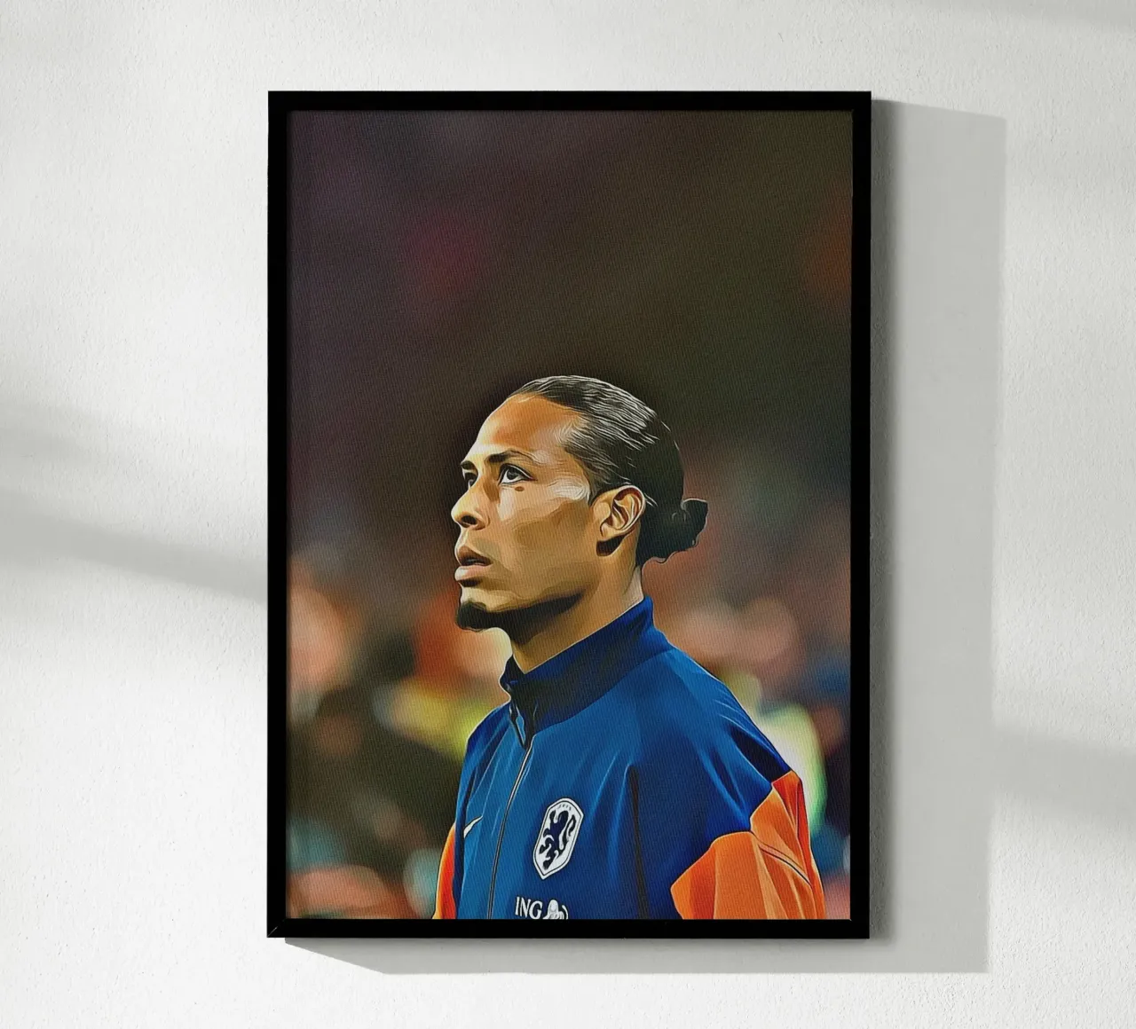 Giacca da allenamento Virgil van Dijk Olanda Ritratto poster da ArdanART