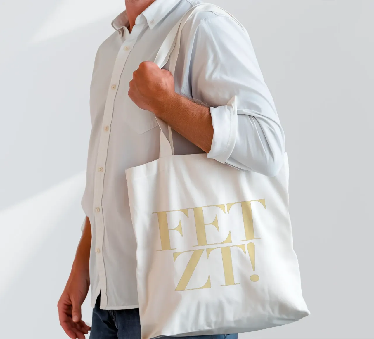FETZT! - Camicia e felpa con cappuccio Back2School Power borsa in juta da Tine Taler