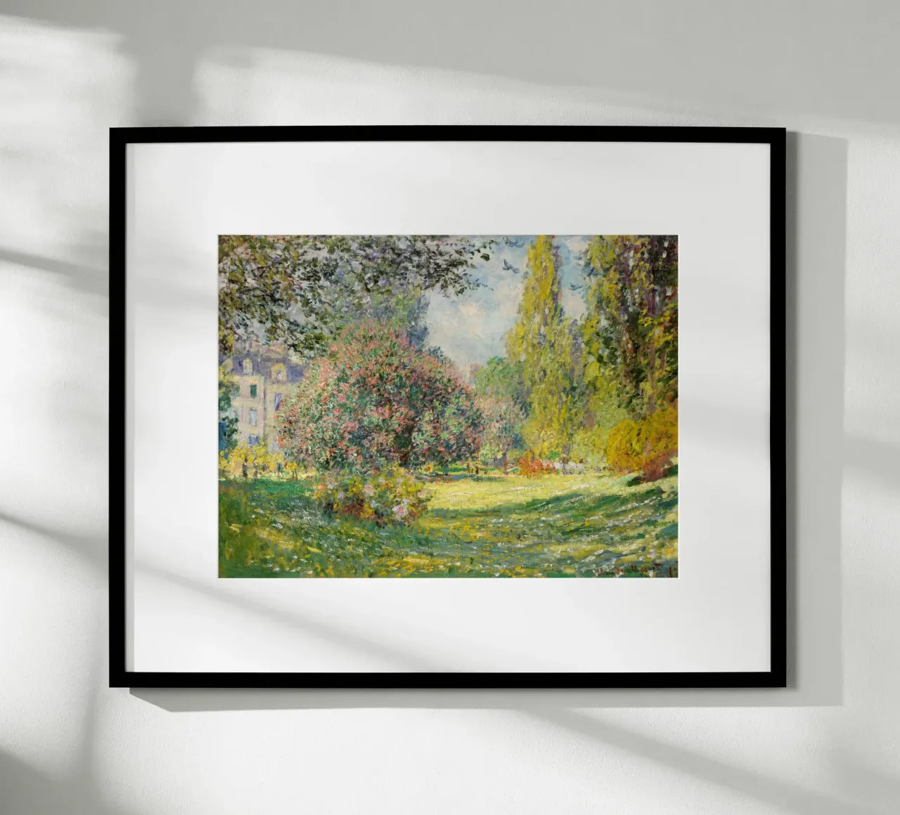 El Parque Monceau (1876) de Claude Monet poster de Classic Art Prints