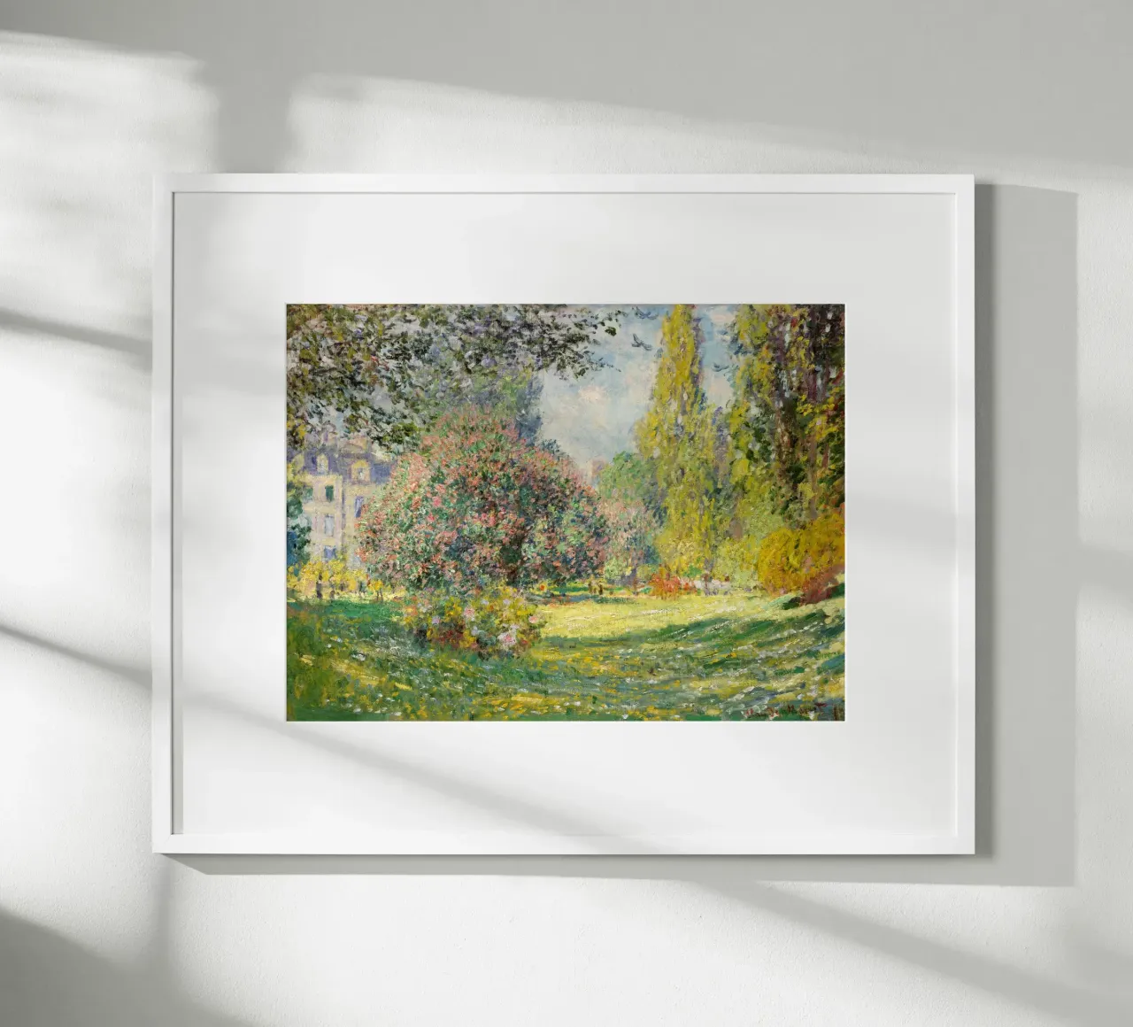 El Parque Monceau (1876) de Claude Monet poster de Classic Art Prints