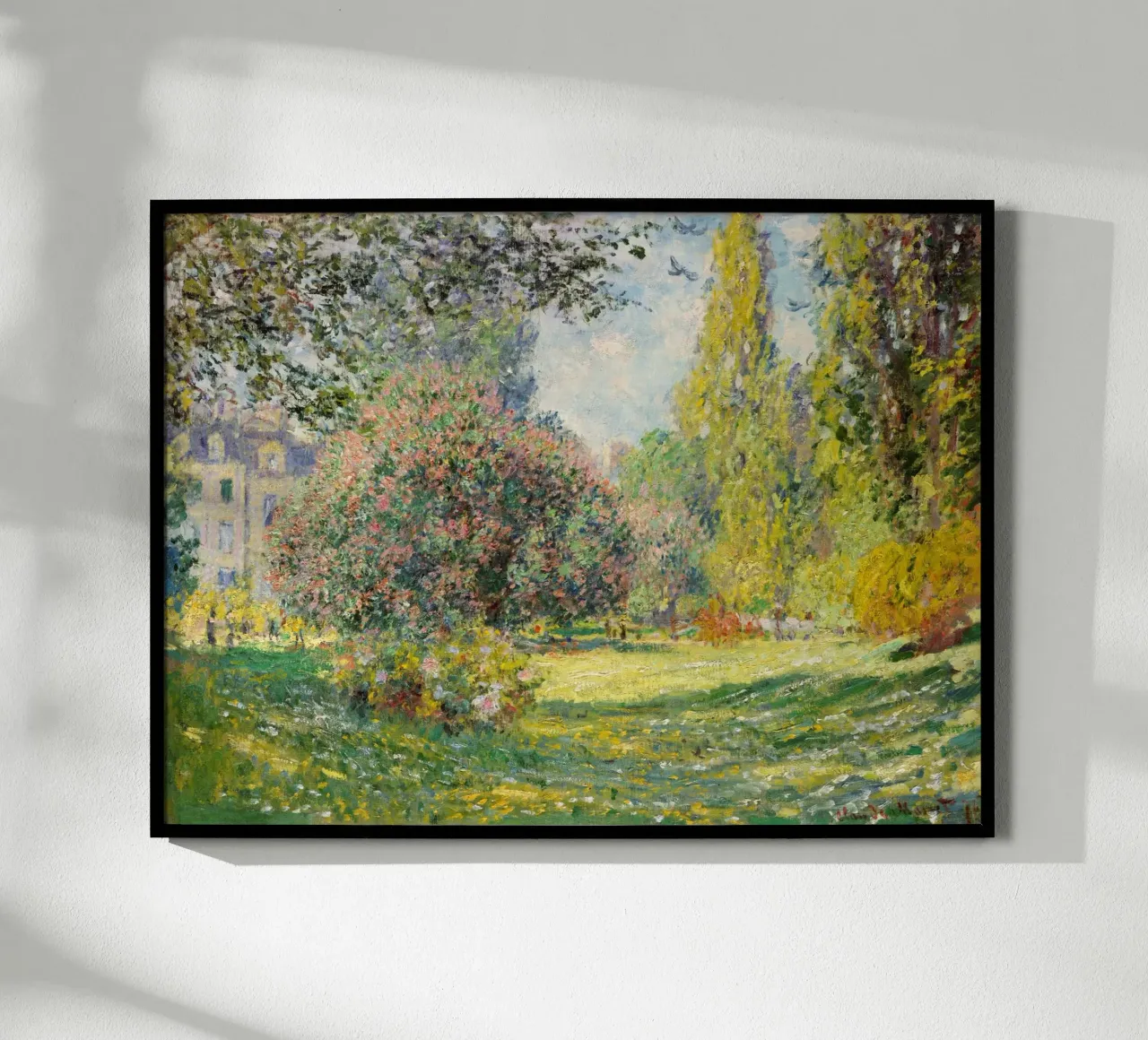El Parque Monceau (1876) de Claude Monet poster de Classic Art Prints