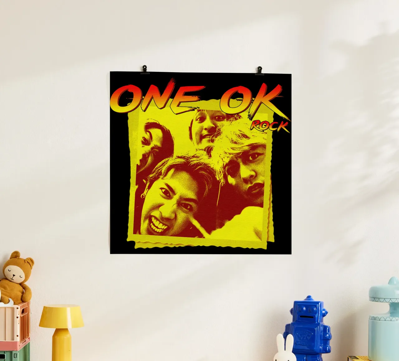 Maglietta essenziale One Ok Rock Retro poster con telaio in alluminio da aerysarchive