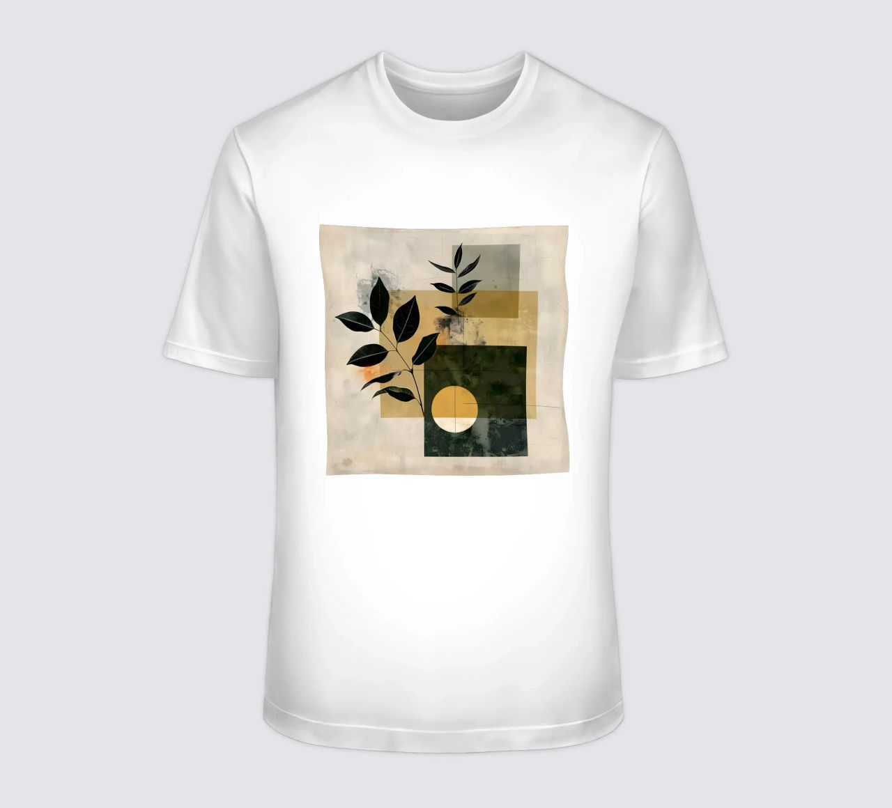 Geométrica mínima con botánica camiseta de LaylaOzHome