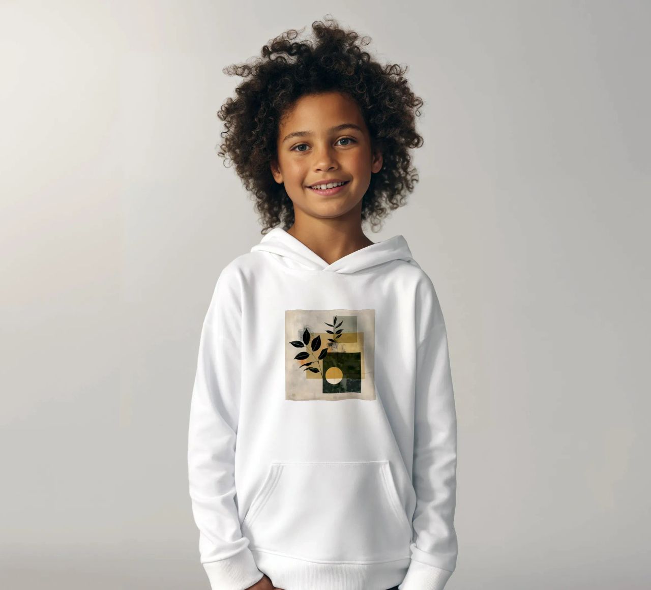 Geométrica mínima con botánica sudadera con capucha para niño de LaylaOzHome