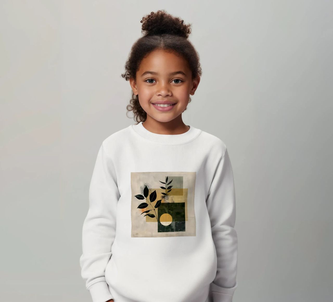 Geométrica mínima con botánica sudadera para niño de LaylaOzHome