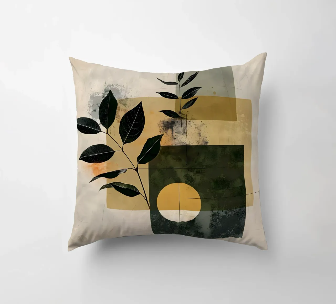 Minimal geometrical with botany decorative cushion by LaylaOzHome