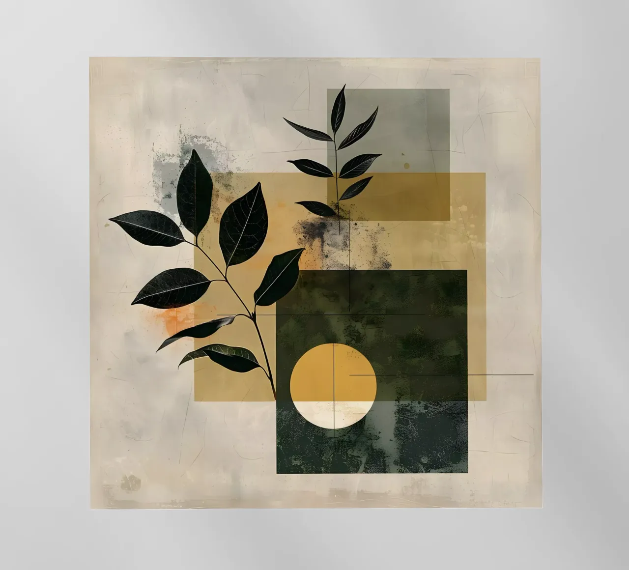 Geometria minimale con botanica pellicola backlit da LaylaOzHome