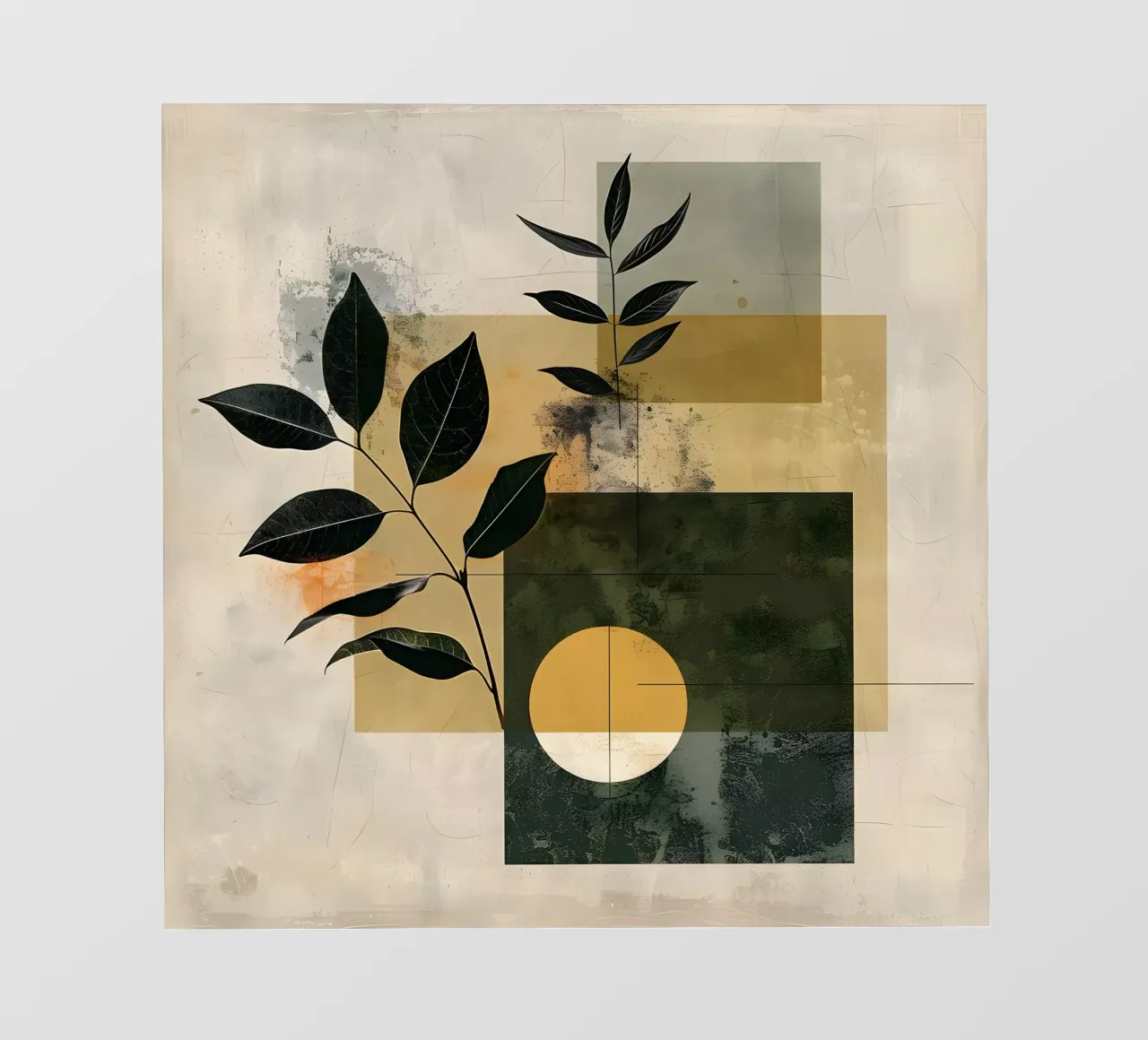Geometria minimale con botanica pellicola backlit da LaylaOzHome