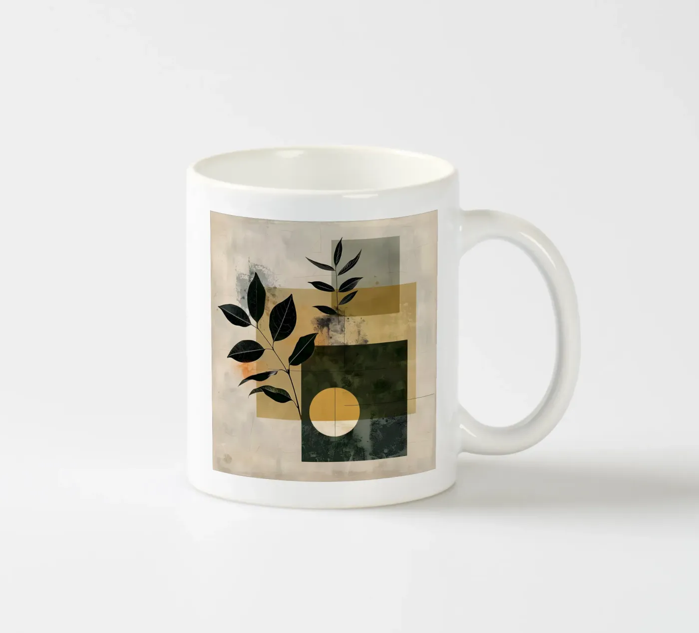 Minimal geometrical with botany tazza in ceramica da LaylaOzHome