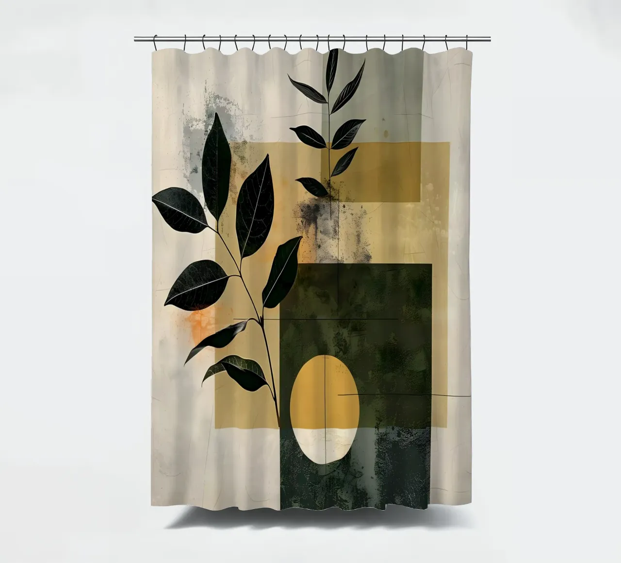 Geometria minimale con botanica tenda da doccia da LaylaOzHome