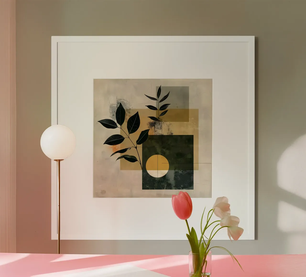 Geometria minimale con botanica carta hahnemühle da LaylaOzHome
