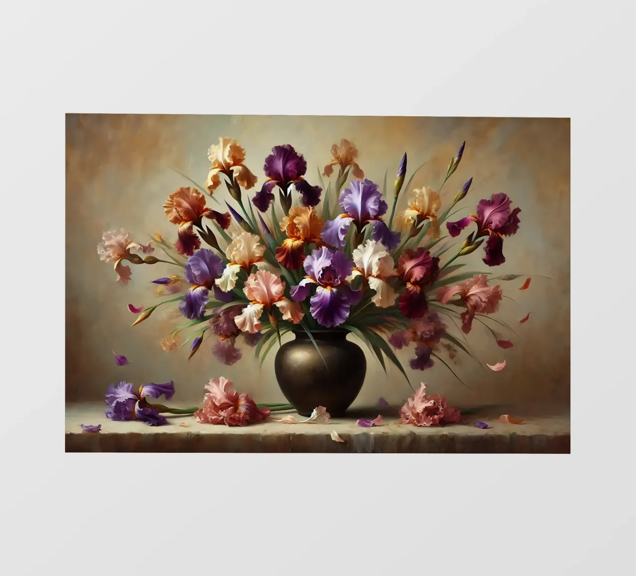 Bouquet di iris vittoriano pellicola backlit da VintageBotanics