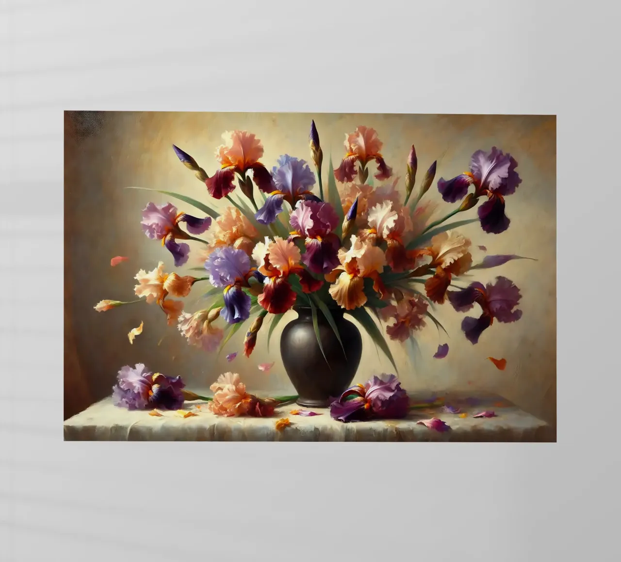 Bouquet di iris vittoriano pellicola backlit da VintageBotanics