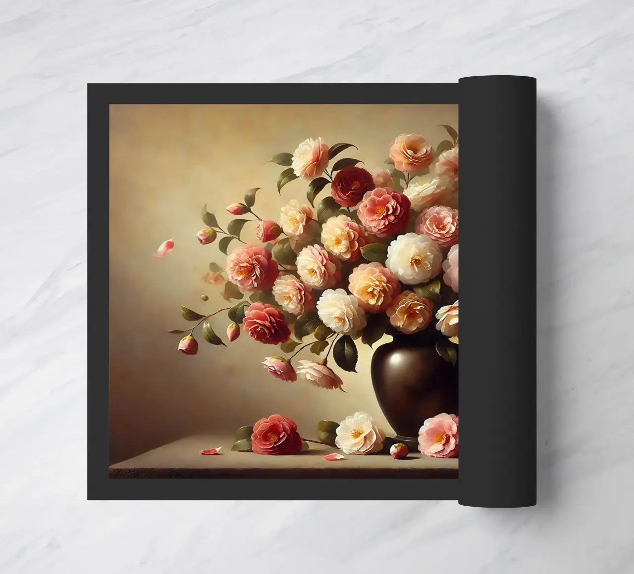 Bouquet di camelie vittoriane zerbino da VintageBotanics