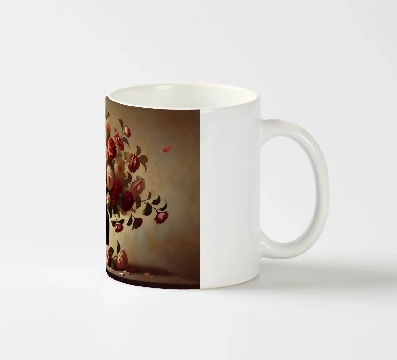 Bouquet di camelie vittoriane tazza in ceramica da VintageBotanics