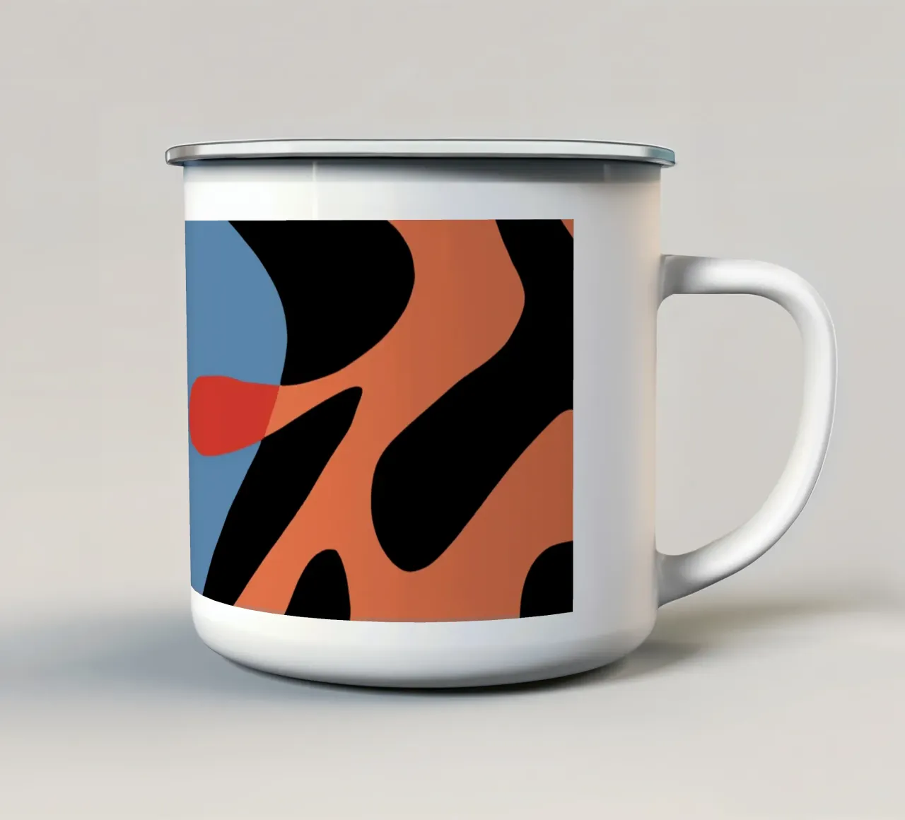 Piastrella di colore organico 6 tazza in smalto da Little Dean
