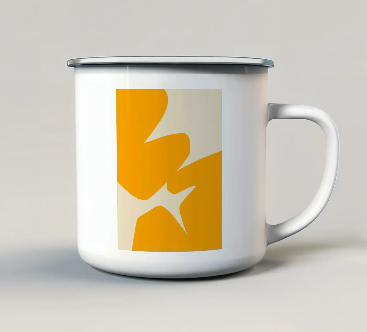 Taglio giallo tazza in smalto da Little Dean