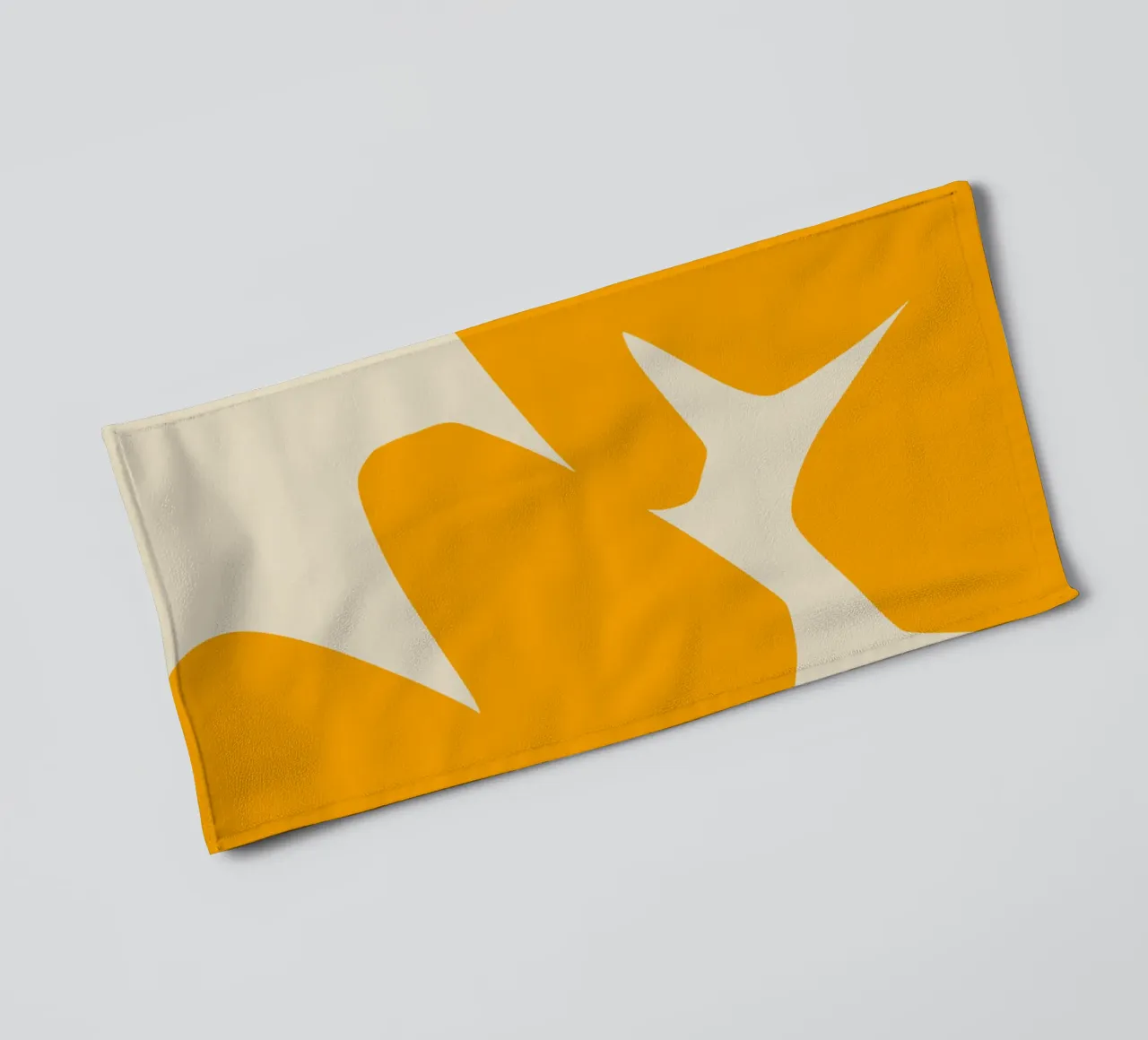 Découpe jaune serviette de bain de Little Dean