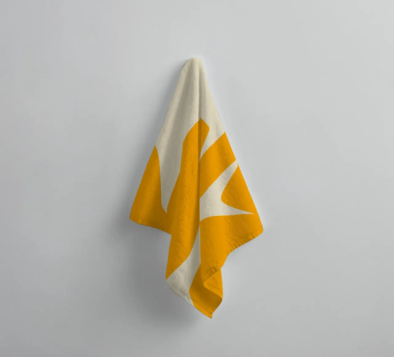 Découpe jaune serviette de bain de Little Dean