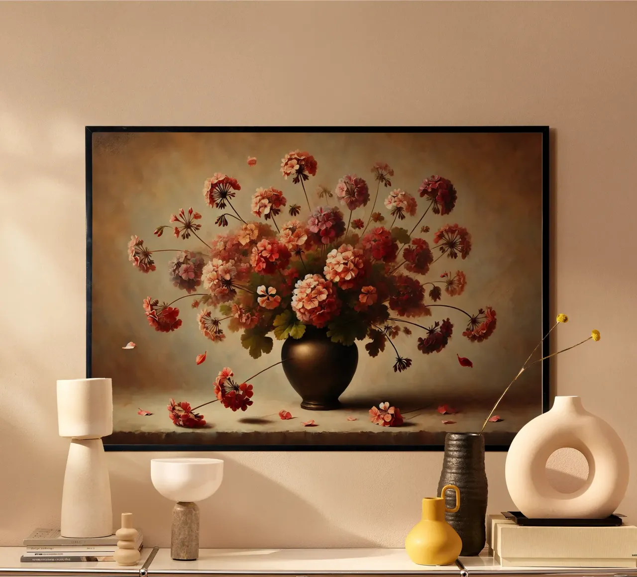 Bouquet di gerani vittoriani poster da VintageBotanics