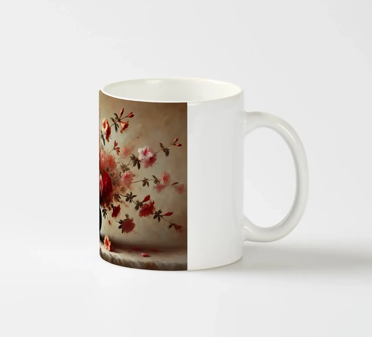 Bouquet di azalee vittoriane tazza in ceramica da VintageBotanics
