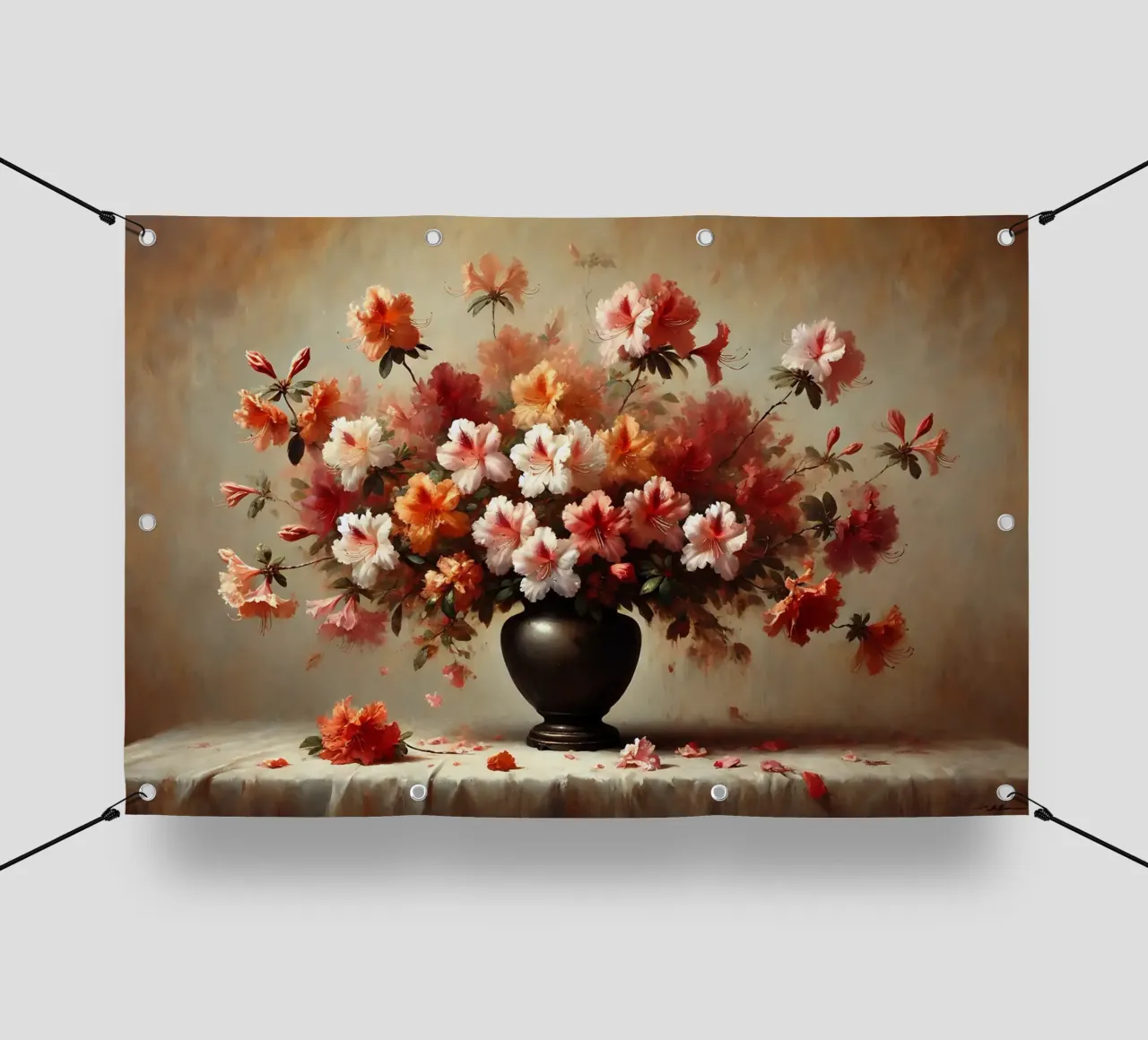 Bouquet di azalee vittoriane telo in pvc da VintageBotanics