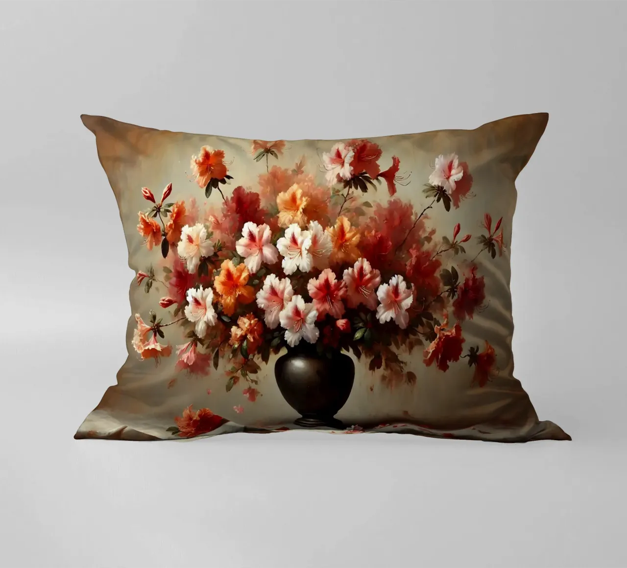 Bouquet di azalee vittoriane cuscino da VintageBotanics