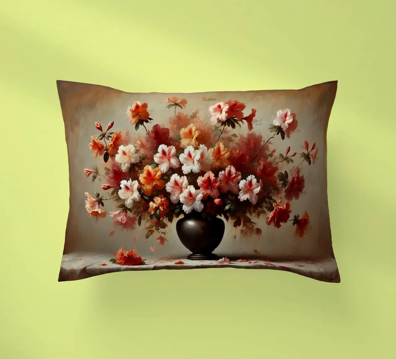 Bouquet di azalee vittoriane cuscino da VintageBotanics