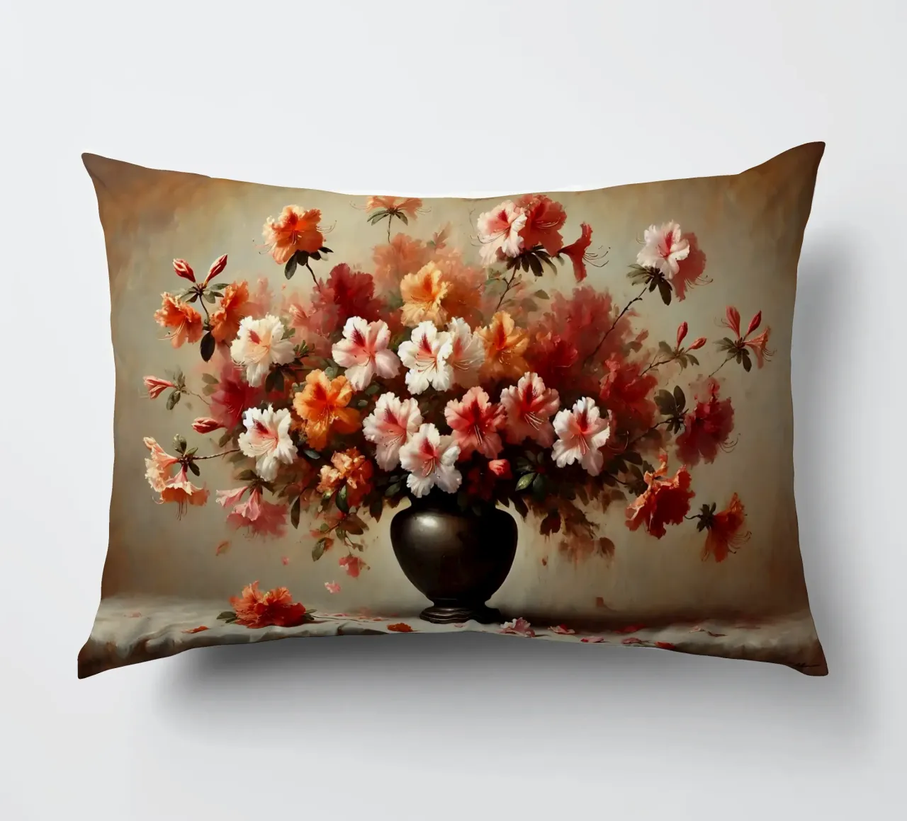 Bouquet di azalee vittoriane cuscino da VintageBotanics