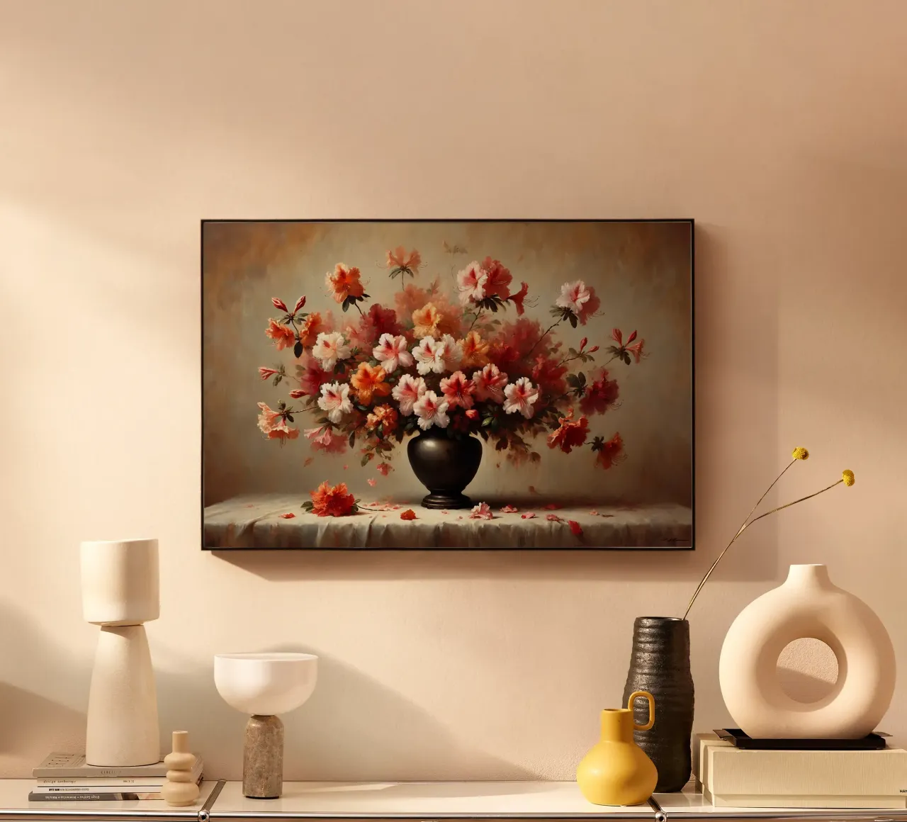 Bouquet di azalee vittoriane plexiglass da VintageBotanics