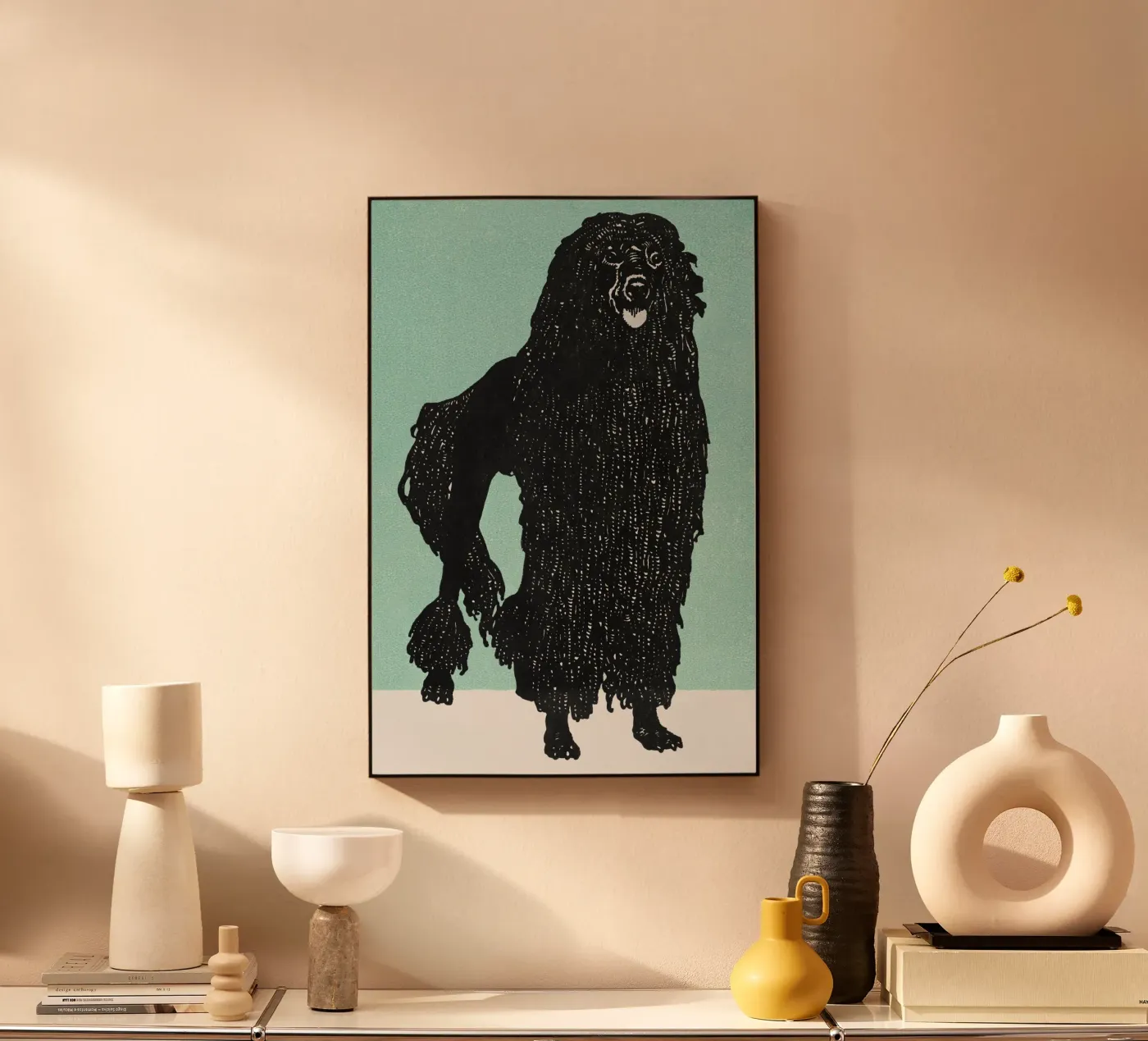 Poodle Acryl-Glas von vintageshop