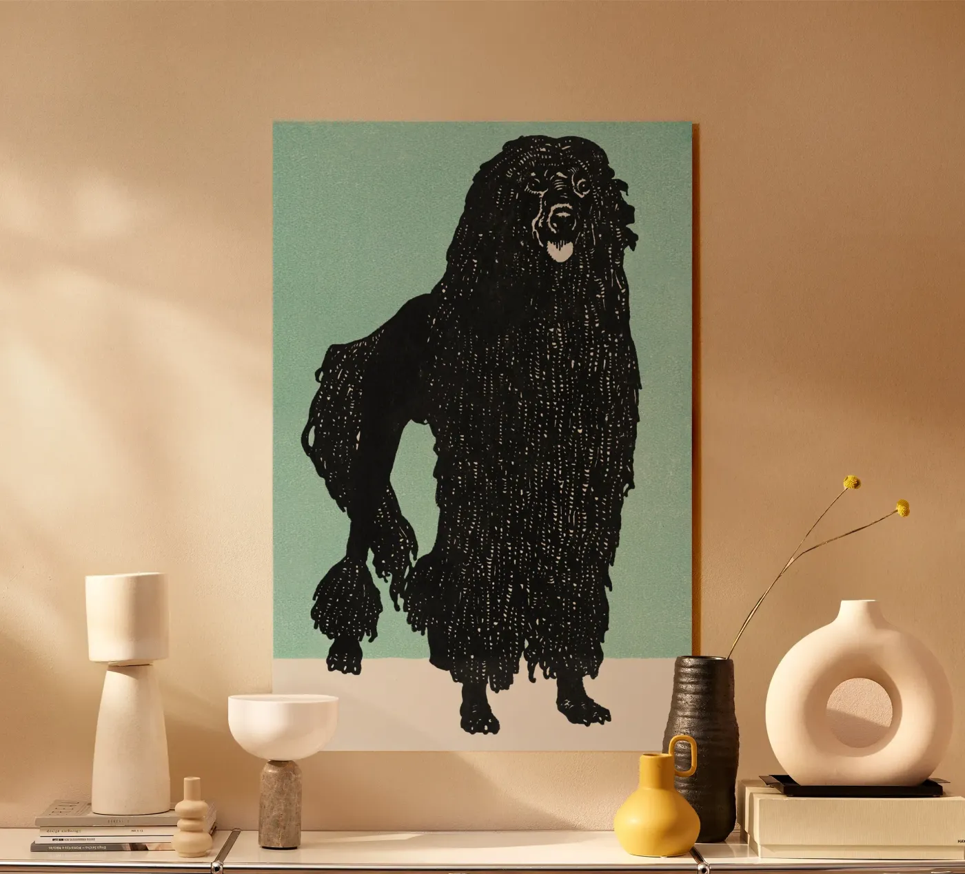 Poodle Acryl-Glas von vintageshop