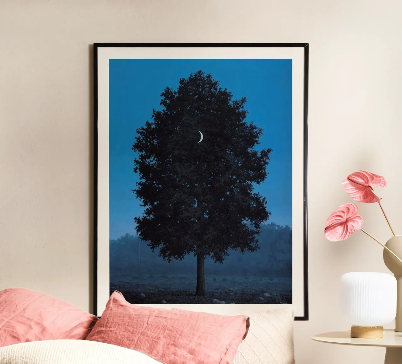 16 settembre Magritte poster con telaio in plastica da Classic Art Prints
